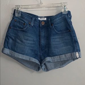 One x One Teaspoon dark jean shorts from Lucca